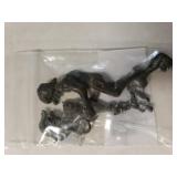 Naughty Man And Woman Keychain. Missing Key Ring.