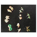 Christmas Earrings. No Markings