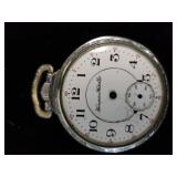 Hampden Watch Co Silver Tone Pocket Watch. Needs