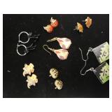 Halloween And Thanksgiving Earrings. No Markings