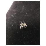 Earrings With Black Stones