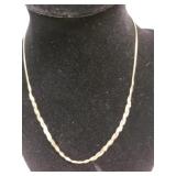 Womens 14k Braided Necklace