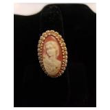 Cameo Ring Size 5.5. No Markings