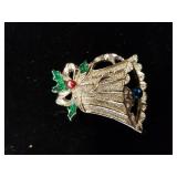 Silver Tone Christmas Pin