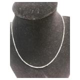 Silver Tone Necklace Marked Avon