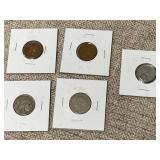 Antique Type Coins + Uncirculated WW2 Steel Cent