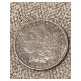 1886 Morgan Dollar BU Details Toned