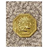 1898 California Octagonal $1 Token