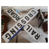 Railroad Sign With Glass Eyes From York, Pa