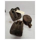 Antique Pulleys 3 Sizes