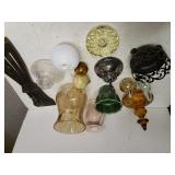 Assorted Glass Items, Storage Bin & More