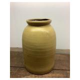 Large crock pottery butter churn