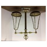 Brass scales of justice