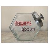 Hersheys chocolate candy jar