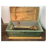 Carpenters Tool Box with Saw