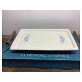 Corningware p45 serving dish/ platterwith rack in