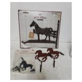 Iron Horse plant Holder,  Horse Hooks,