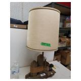 Wood Pylon & Fowl Lamp