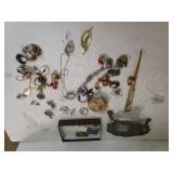 Assorted Earrings,  Letter Opener & More