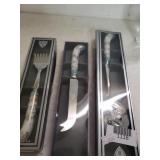 Fancy Serving Fork, Knife,  Spoon