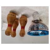 Silver Like Small Bowl, R. Settler Bowling Pins,