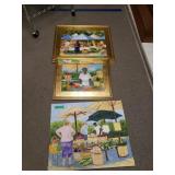 To Market Paintings By Rose Doster