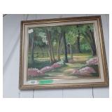 Spring Woods Oil Painting By Rose Doster