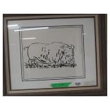 Pot Belly 1 In A Series Of 4 Contented Pig