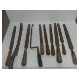 Bucket With Contents. To Include Chisels Pipe