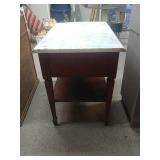 Vintage. Marble Top End Table