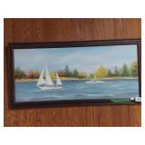 Beautiful Scenic Oil Painting By Artist Rose