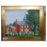 " Church In Dover" Original Painting By Artist