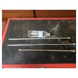 2 Snap-on 3/8" Extensions, 1 Blackhawk 1/2" &