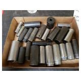 Misc Sockets: Some Impact Some 1/2", 3/8"