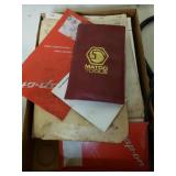 Advertising Items: Matco, Snap-on, Papers