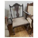Wooden Frame Chair W/ Cushion Seat