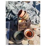 Assorted Pots & Lehigh Valley Milk Crates