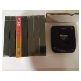 Sony Discman CD Walkman And Blank VHS Tapes