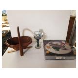 Basket, Chopper And Glass