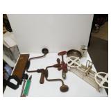Vintage Scale, Hand Drills, Saw And Dietetic