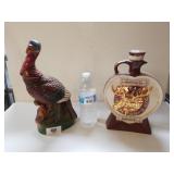 Turkey And Moosehaven Whiskey Decanters