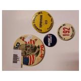 Vintage Political  And Other Vintage Pins