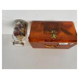 Sewing Box, Jar With Thread