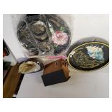 Souvenir Trays, Ashtray, Wooden General Store Box