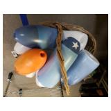 Basket With Assorted Buoys