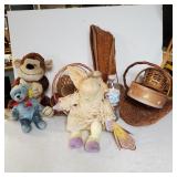 Baskets And Stuffed Animals