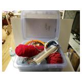 Tote If Craft Items To Include Yarn Knitting