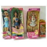 Vintage Barbies And Baby Kelly Dolls