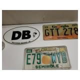 Georgia And Florida License Plates And Daytona