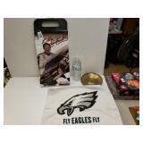 Dale Earnhardt Cooler, Eagles Towel And United